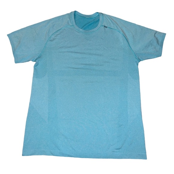 lululemon athletica Other - Lululemon Turquoise Metal Vent Tech Short-Sleeve Shirt Men’s Size Large